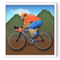 Person Mountain Biking - Medium emoji on LG